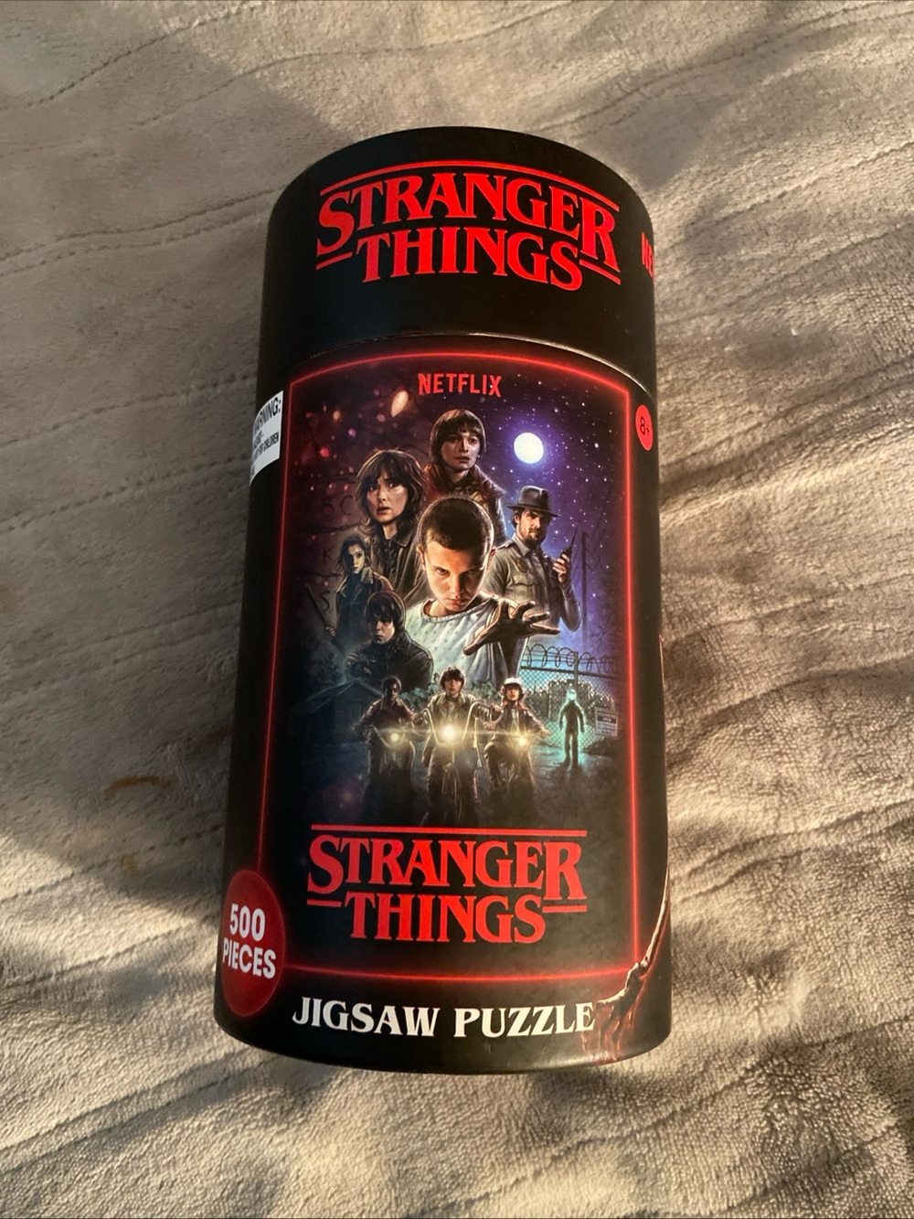 Netflix Stranger Things Puzzle Tin in Black and Red